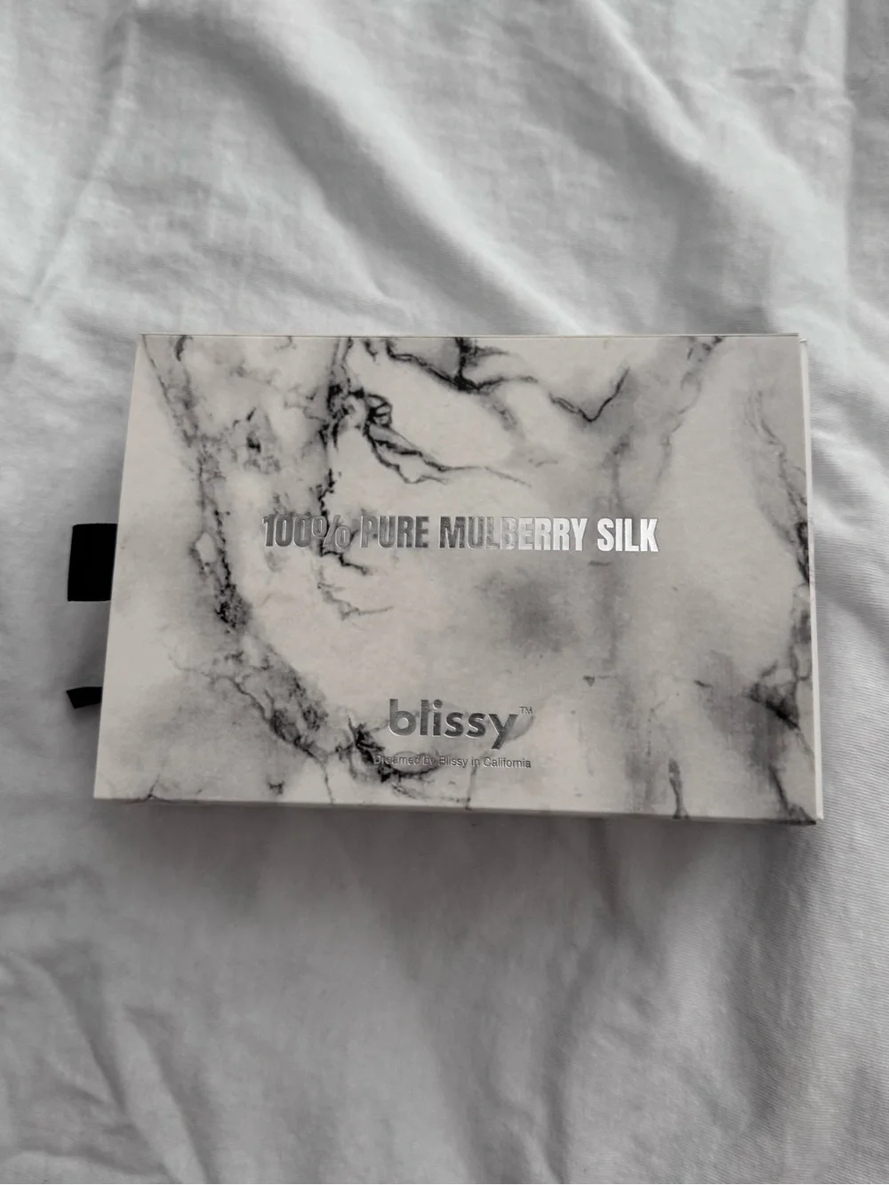 Blissy Pure Mulberry Silk Sleeping Mask - Marble Pattern